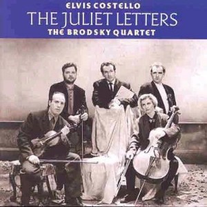 Elvis Costello Posing With The Brodsky Quartet