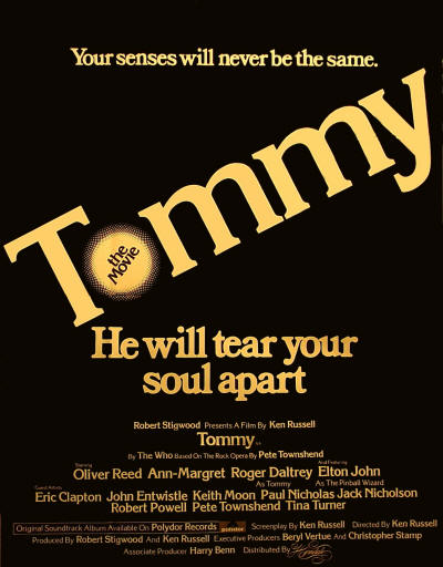 Another Poster For The "Tommy" Movie.