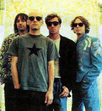 A 90s Picture Of R.E.M. Featuring Michael Stipe, Peter Buck, Mike Mills & Bill Berry